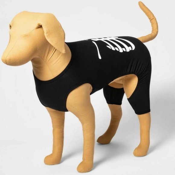 Target Matching Family Dog Pet Halloween SKELETON Pajamas Costume Size Med  NWT - Picture 2 of 4